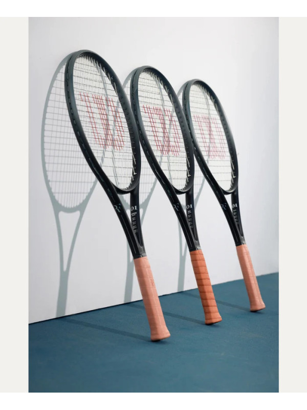 美品Wilson RF01 グリップ2 Cushion Grip Wilson RF Leather Replacement - Marrom